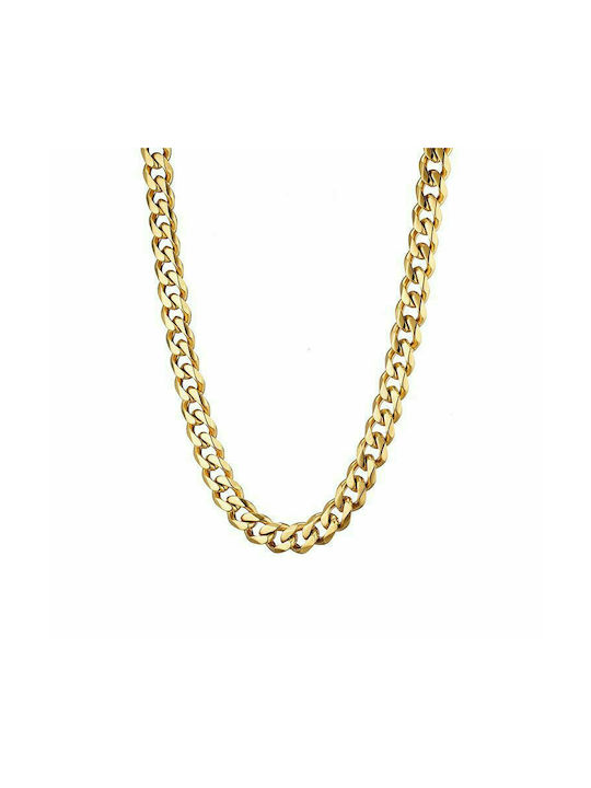 Gold Plated Stainless Steel Chain Necklace AS17506