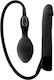 Seven Creations Silicone Inflatable Vibrator Κλασικός Δονητής 15cm Black