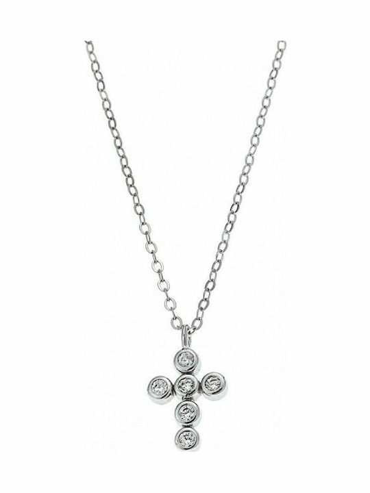 Senza Women's Cross from Silver with Chain