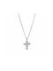 Senza Women's Cross from Silver with Chain