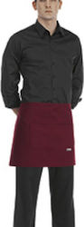 Egochef Ποδιά Barista / Bartender Μέσης Bordeaux