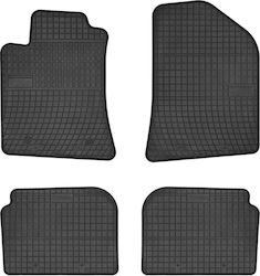 Frogum Set of Front and Rear Mats 4pcs from Rubber for Toyota Avensis 2003-2009 Black