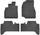 Frogum Set of Front and Rear Mats 4pcs for Toyota Land Cruiser 1998-2007 Black