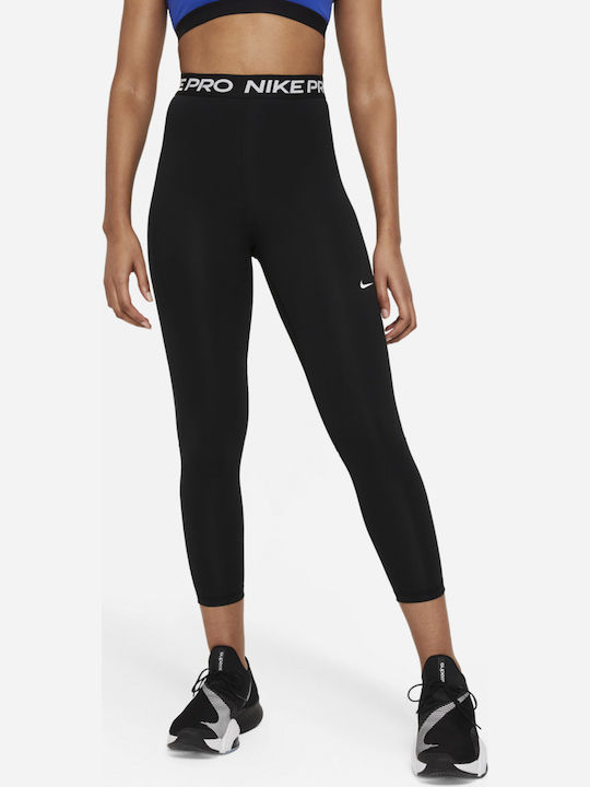 Pro 365 7/8 Women's Cropped Running Legging High Waisted Dri-Fit Black