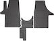 Frogum Set of Front and Rear Mats 3pcs for Volkswagen T5 / T6 2003 Black