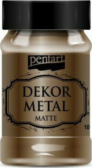 Pentart Dekor Metal Matte Chalk Paint Chocolate 100ml 35204