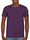 Gildan Softstyle 64000 Men's Short Sleeve Promotional T-Shirt Heather Aubergine