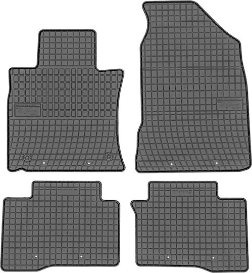 Frogum Satz Vorder- und Hintermatten 4Stück aus Gummi für Ssangyong Tivoli 2015+ Schwarz
