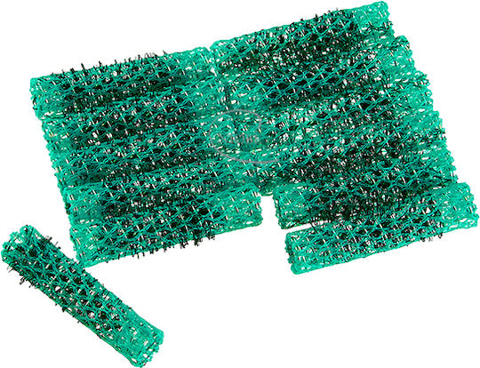 Niobe Professional 358 Rollers Wire Mesh Roller 13mm in Green Color 12pcs