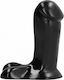 All Black Glass Dildo Black 14cm