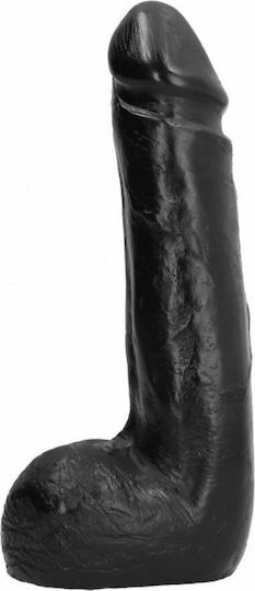 All Black Smoth Realistic Dildo Black 20cm