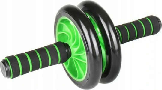 4FIZJO Abdominal Wheel Green with Anti-Slip Handles Double