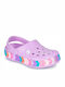 Crocs Chevron Crocband Beaded Children's Anatomical Beach Clogs Lilac