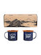 Wild & Wolf Enamel Cup Blue 2pcs