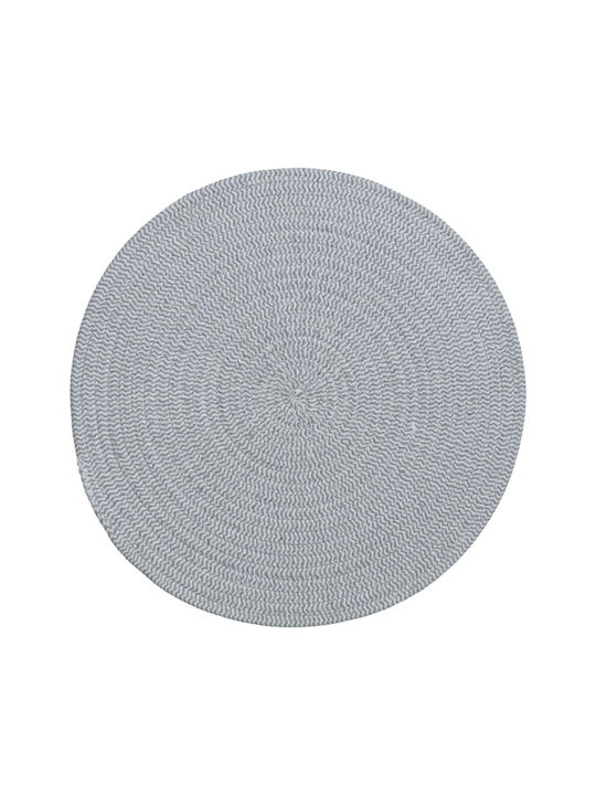 Atmosphera Placemats Rotund Tesatura Gri 38cm 1buc