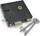 Exterior Door Lock with Large Key "ROMA" RIGHT