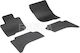 Rigum Set of Front and Rear Mats 4pcs for Fiat Fullback Mitsubishi L200 2015-2019 Black