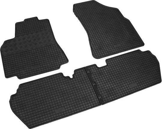 Rigum Set of Front and Rear Mats 4pcs for Peugeot Partner Citroen Berlingo 2008 2018 Black