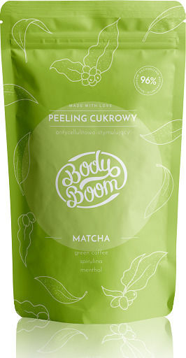 Bielenda Bodyboom Matcha Gel for Slimming and Cellulite Sugar Peeling Anti-Cellulite Stimulating 100g