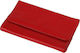 Tou Pappou Tabaktasche aus Künstliches Leder Rote mit Magnetverschluss 15x9cm
