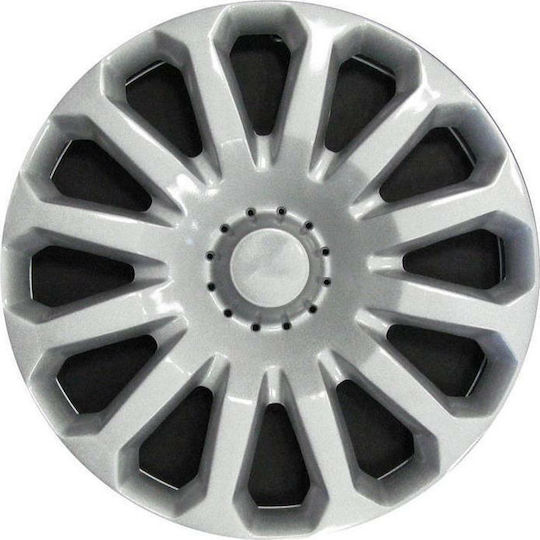 Farad Auto Radkappen Set Ford Focus 2008 mit Marke Auto 4Stück 15" Silber