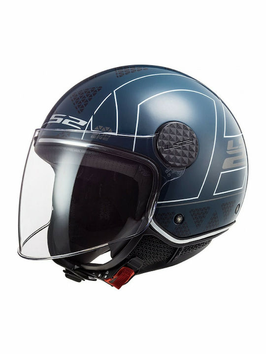 LS2 Sphere Lux OF558 Jet Helmet ECE 22.05 1000gr Linus Cobalt OF558SLCLC