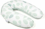 Doomoo Nursing, Pregnancy & Relax Pillow Buddy Leaves Aqua Green 180cm