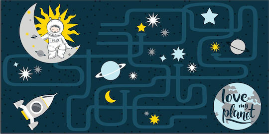 Flamingo Kids Synthetic Rug Astronaut 60x120cm