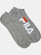 Fila Kinderstrümpfe Sport Knöchelsocken Αθλητικά Σοσόνια Gray