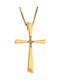 Q-Jewellery Damen Gold Kreuz 14K