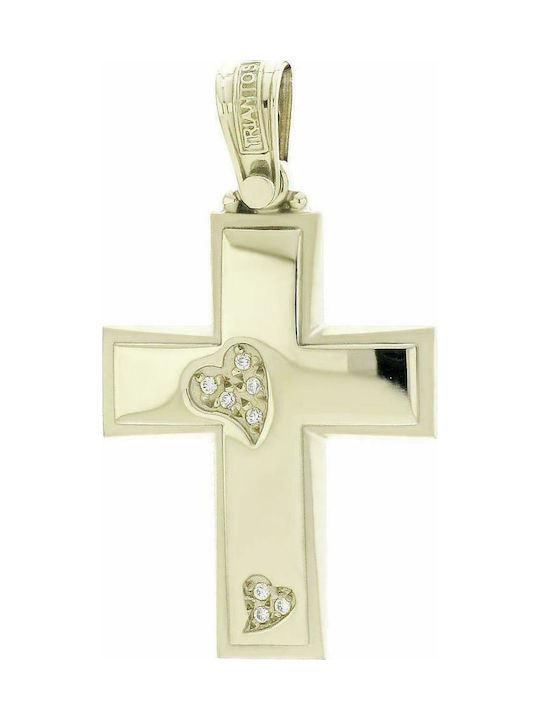 Q-Jewellery Women's Gold Cross 14K