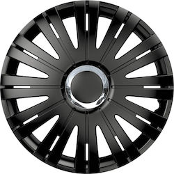 Auto Gs Car Hubcap Set Active Rc 14" 4pcs Black