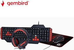 Gembird GGS-UMG4-02 4-in-1 Μεμβράνης - Σετ με Ποντίκι (Αγγλικό US)