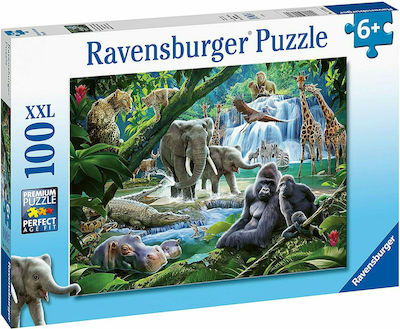 Kids Puzzle Jungle Families XXL for 6++ Years 100pcs Ravensburger