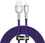 Baseus Cafule Series Geflochten USB-A zu Lightning Kabel Lila 2m (CALJK-B05)
