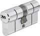 Abus Lock Cylinder Security 65mm (30-35) with 5 Keys Silver