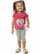 Kids' Set with Leggings Summer 2pcs Fuchsia