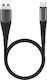 Rockrose Geflochten USB 2.0 auf Micro-USB-Kabel Schwarz 0.30m (RRCS10MM) 1Stück