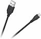 Cabletech Regular USB 2.0 to micro USB Cable Μαύρο 0.2m (KPO4009-0.2)