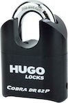 Hugo Locks DR 62P Cobra Steel Padlock Κρυμμένου Λαιμού with Key 62mm 1pcs