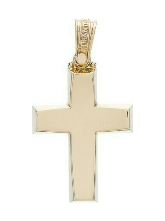 Triantos Herren Gold Kreuz 14K