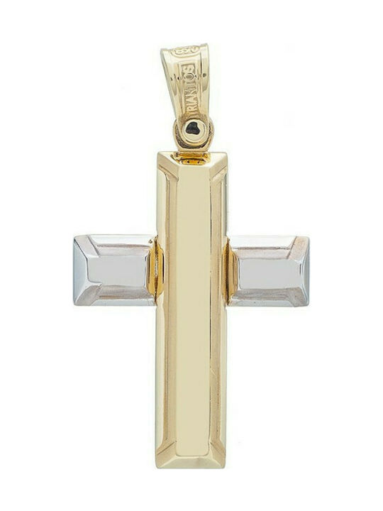 Triantos Herren Gold Kreuz 14K