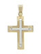 Triantos Herren Gold Kreuz 14K