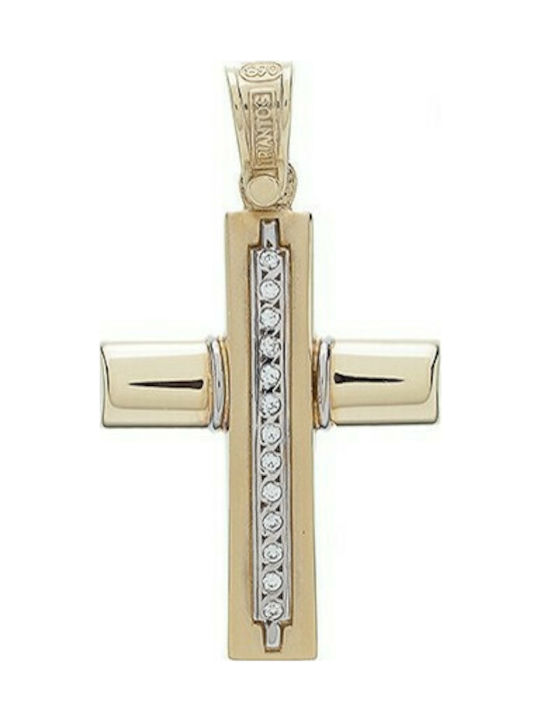 Triantos Damen Gold Kreuz 14K