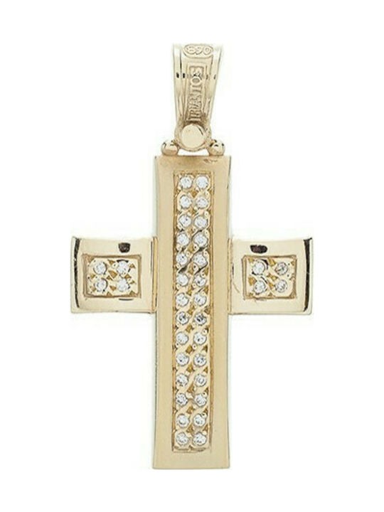 Triantos Damen Gold Kreuz 14K