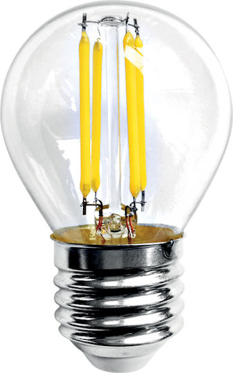 Inlight LED-Lampe 6W 78mm für Fassung E27 und Form G45 Warmes Weiß 800lm