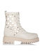 Leather Women's Ankle Boots White