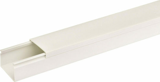 Kassinakis Κανάλι Καλωδίων από Πλαστικό 60x40mm Λευκό Σετ 2τμχ