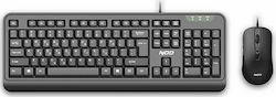 NOD BusinessPRO Wired Keyboard & Mouse Set Keyboard & Mouse Set with Greek Layout