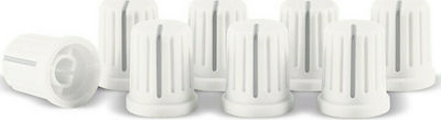 Reloop Knob Cap Set Of 8 Κάψες Καλωδίων White